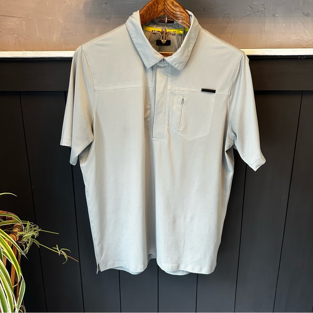 Pearl Izumi Prospect Polo Shirt Green Gray Size Large Performance Athletic Golf
